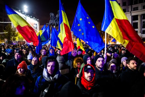 Protest Pro Europa - Piața Universității