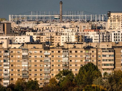 Vedere spre Stadionul Național - Șoseaua Olteniței