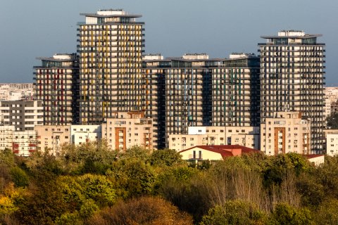 Vedere spre Asmita Gardens - Șoseaua Olteniței