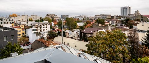 Vedere către Calea Dorobanți - Strada Căderea Bastiliei