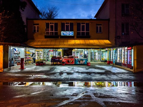 Prăvălie după ploaie - Strada Ion Țuculescu