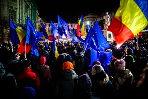 Protest Pro Europa - Piața Universității