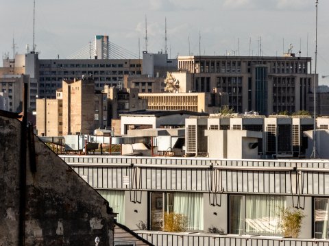 Vedere spre Palatul CFR - Strada Eforie