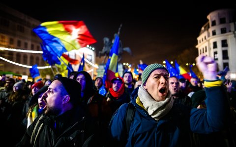 Protest Pro Europa - Piața Universității