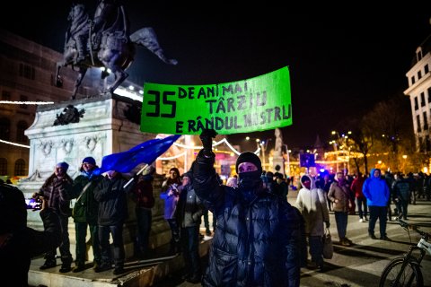 Protest Pro Europa - Piața Universității