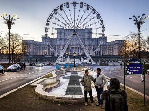 Ajunul anului nou - Piața Constituției