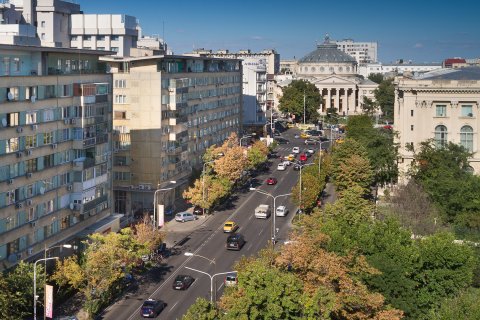 Strada Stirbei Voda langa Sala Palatului