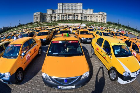 Protest Taxi - Piata Constitutiei