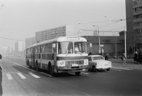 Autobuz IKARUS linia 55 CFR Halele Obor