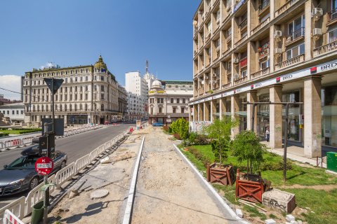 Calea Victoriei - Amenajarea pistei pentru biciclete