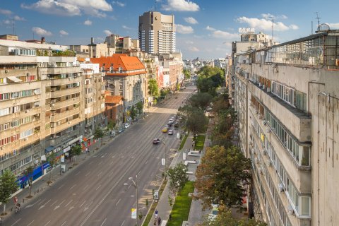 Hotel Intercontinental vazut de pe Magheru One