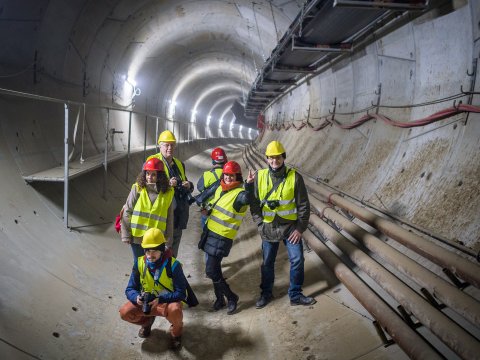 In tunel - Santier metrou Drumul Taberei