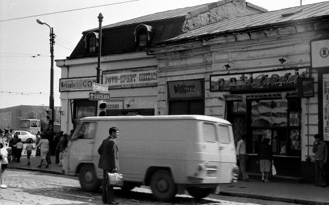 Calea Mosilor in 1976 in apropiere de Hala Obor