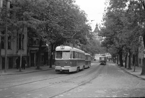 Tramvai EP linia 2 strada Uranus 25.09.1977