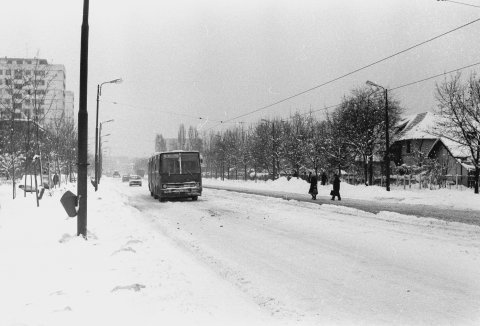 Autobuz Ikarus linia 34 Bd. 1 Mai 19.01.1979