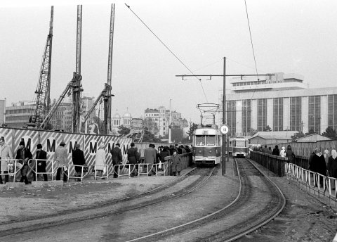 Tramvai EP linia 23 Piata Unirii 29.10.1976