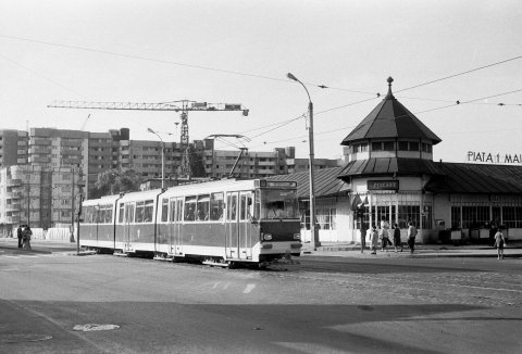 Tramvai V3A linia 4 Piata 1 Mai 01.05.1978