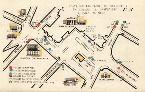 Ghidul ITB 1975 - stații în jurul Gării de Nord