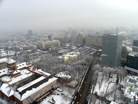 Piata Victoriei - iarna