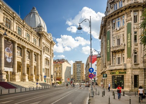 Calea Victoriei spre Piata Natiunile Unite