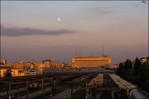 Deasupra Gării de Nord