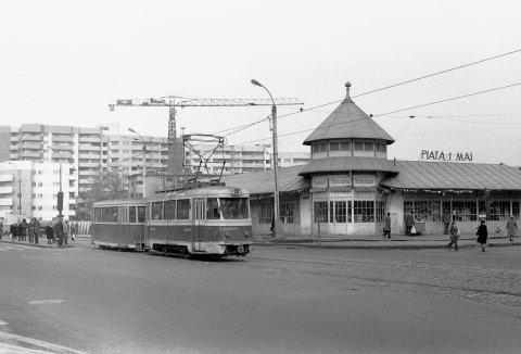 Tramvai linia 20 la piața 1 Mai