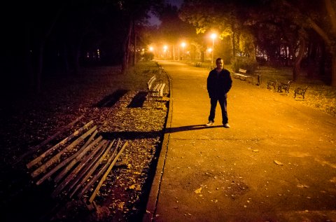 Banci vechi in parcul Tineretului