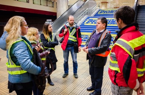 La start - Piata Unirii - Metrou Bucuresti