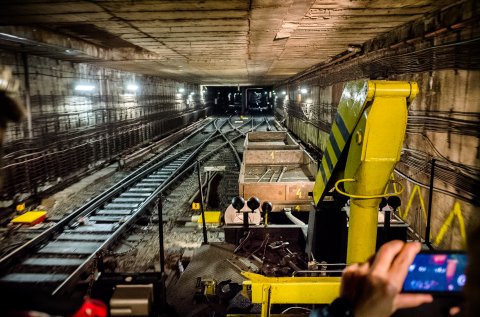 In drezina spre Dristor - Metrou Bucuresti