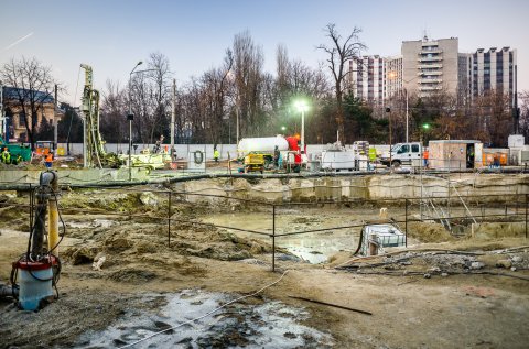 Lucrari la metrou - Bulevardul Eroii Sanitari