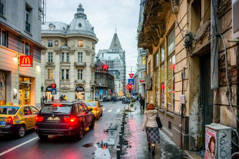 Strada Brezoianu spre Bulevardul Elisabeta