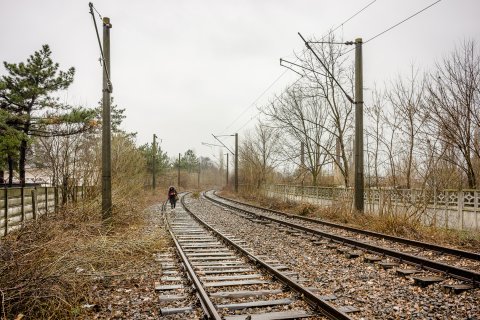 Cale ferata spre statia CFR Mogosoaia - Soseaua Odaii