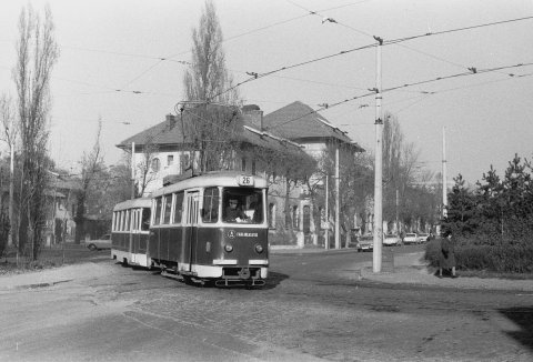 Tramvai linia 26 Str. Turmelor 20.11.1978