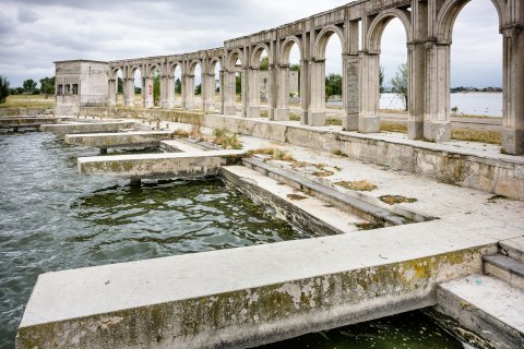 Debarcader abandonat - Insula Lacul Morii