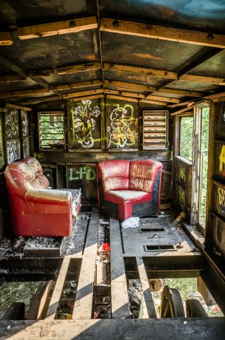Interior - Masina de Zapada - Tren abandonat
