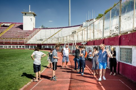 In excursie - Stadionul Giulesti