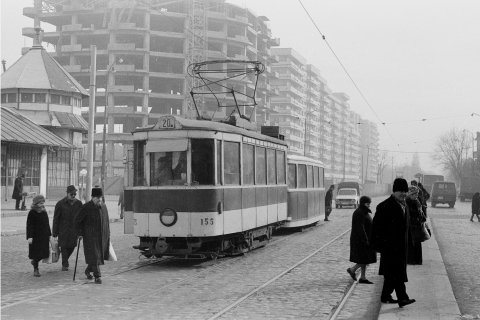 Tramvai linia 20 Piata 1 Mai 05.01.1977