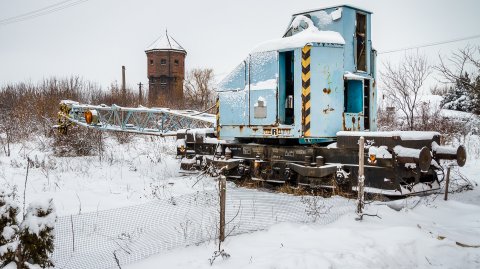 Macara abandonata - Triaj Bucuresti