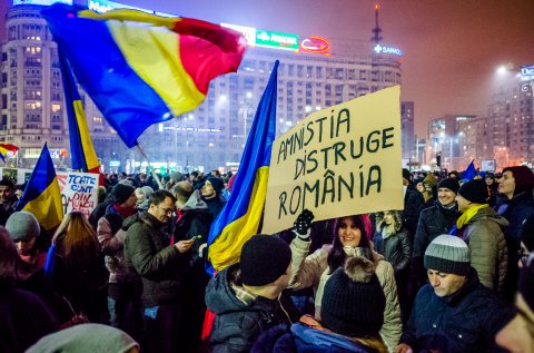 Protest anti-amnistie si gratiere 2017 - Piata Victoriei