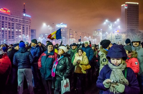 Protest anti-amnistie si gratiere 2017 - Piata Victoriei