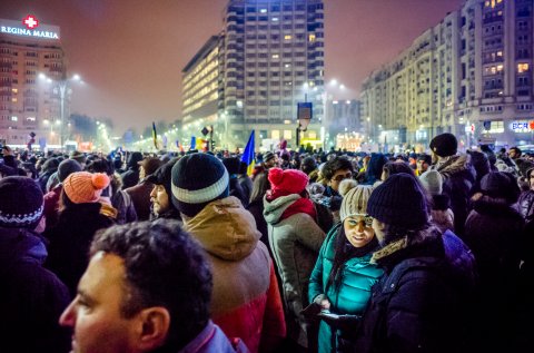 Protest anti-amnistie si gratiere 2017 - Piata Victoriei