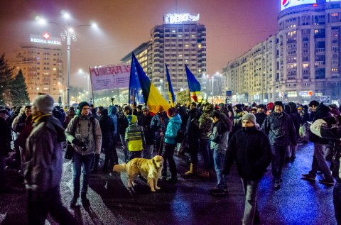 Protest anti-amnistie si gratiere 2017 - Piata Victoriei