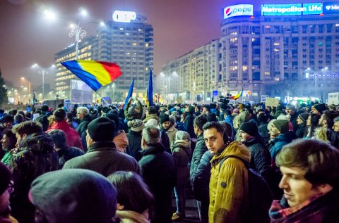 Protest anti-amnistie si gratiere 2017 - Piata Victoriei