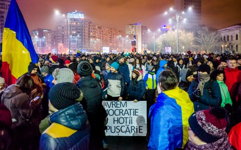 Protest anti-amnistie si gratiere 2017 - Piata Victoriei