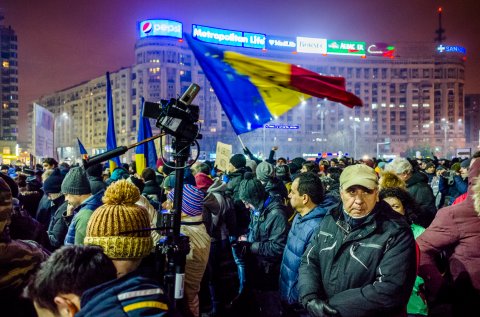 Protest anti-amnistie si gratiere 2017 - Piata Victoriei