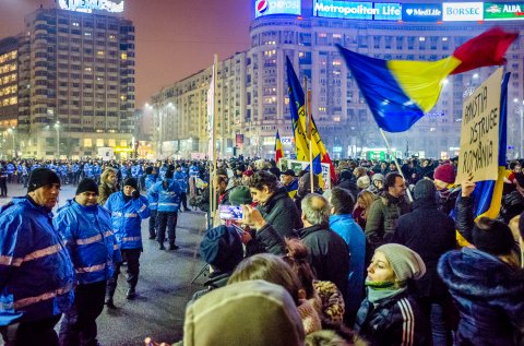 Protest anti-amnistie si gratiere 2017 - Piata Victoriei