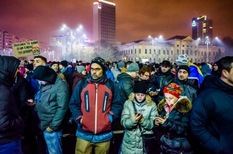 Protest anti-amnistie si gratiere 2017 - Piata Victoriei