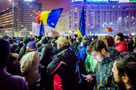 Protest anti-amnistie si gratiere 2017 - Piata Victoriei