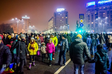 Protest anti-amnistie si gratiere 2017 - Piata Victoriei