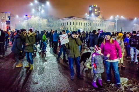 Protest anti-amnistie si gratiere 2017 - Piata Victoriei